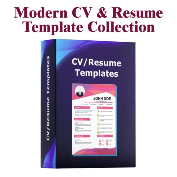 Modern CV & Resume Template Collection