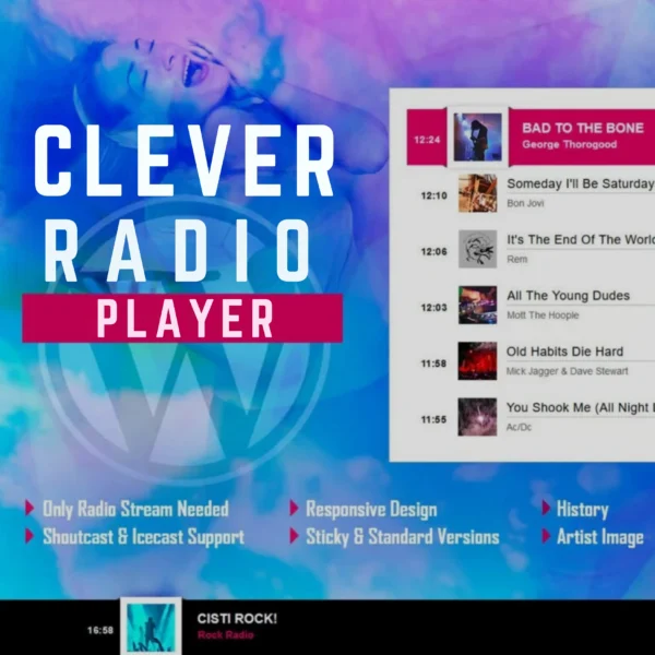 CLEVER – HTML5 Radio Player for WordPress