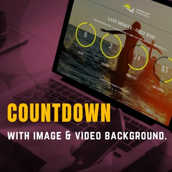 Countdown Timer plugin with Image or Video Background
