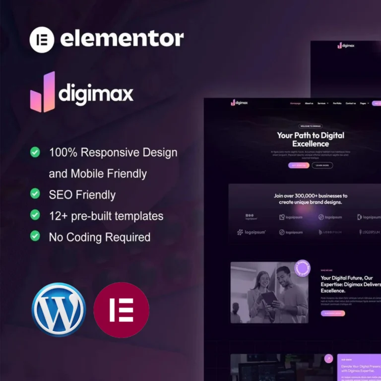 Elementor Pro Template Kit for Digital Marketing