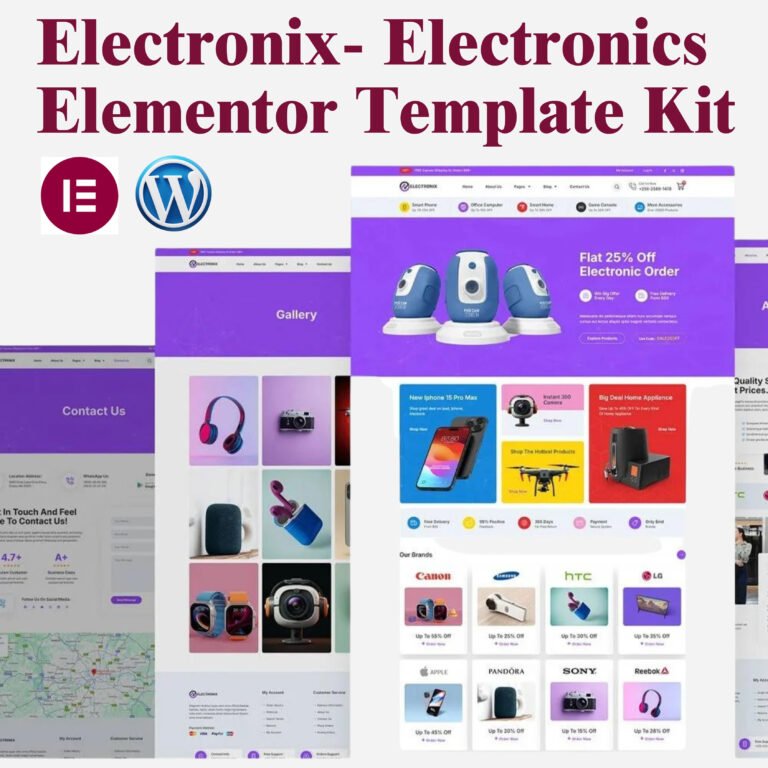 Electronix – Electronics Store Elementor Template