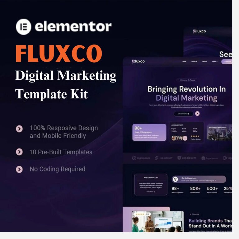 Elementor Template Kit for Digital Marketing