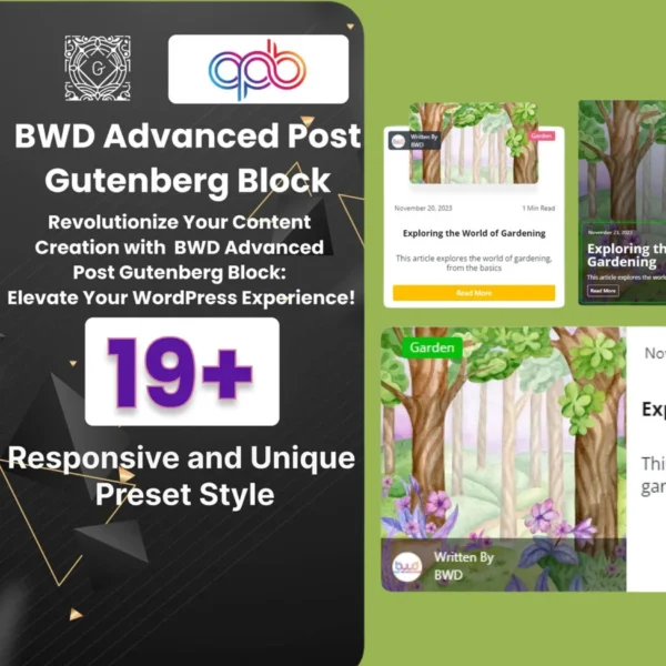 Responsive Blog Post Plugin for Gutenberg Block